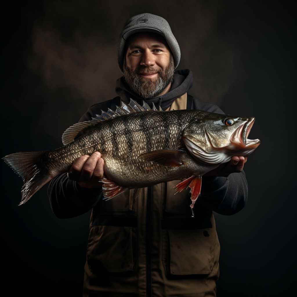 Команда на корпоративном выезде по зимней рыбалке